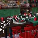 Jenaai 6 Ft Christmas Ball Garland Ornaments Black White Balls Bauble Garland, Shatterproof Xmas Tree Hanging Decoration for Mantel Indoor Outdoor Home Stair Holiday Party Decor