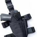 Drop Leg Pistol Holster for Right Handed, Thigh Gun Holster for Pistols, Universal Airsoft Pistol Holster for Men