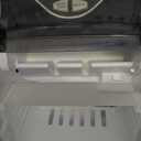 Silonn Ice Maker Countertop, 9 Cubes Ready in 6 Mins, 26lbs in 24Hrs, Self-Cleaning Ice Machine with Ice Scoop and Basket, 2 Sizes of Bullet Ice for Home Kitchen Office Bar Party (Black-Transparent)