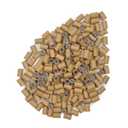 4.0 * 2.8 * 6.0 mm Silicone Lined Micro Ring Beads Copper Tube Micro Link Beads Hair Beads for I-Tip Hair Extensions (500 Pcs, Dark Blonde)