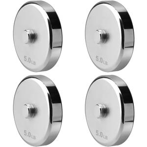 Northdeer Weight Plates for Steel Dumbbells 4 Pieces 0.5lb 1.5lb 2.5lb 3lb 5lb 7.5lb (Standard-Finish)