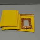 4 Pcs Mini Picture Frames Small Vintage Gold Photo Frames Antique Oval and Rectangle Photo Frame Set for Christmas Wall Tree Home Wedding Gallery Arts Display Decor Antique Style Hanging Ornaments