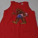 Bigfoot Fireworks 4th Of July Funny Boys Men Sasquatch Lover Tank Top, Red, S