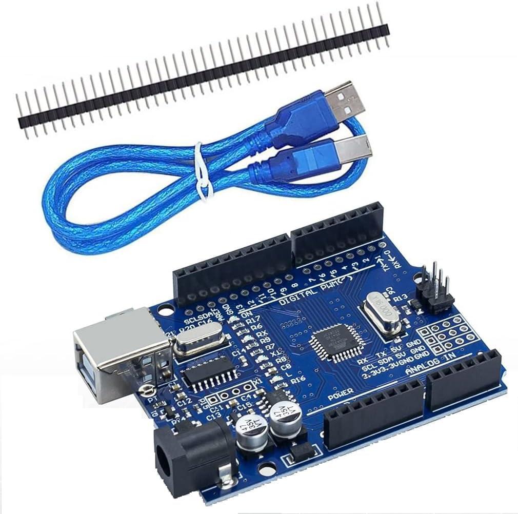 UNO R3 Board (Arduino-Compatible) for Arduino with USB Cable