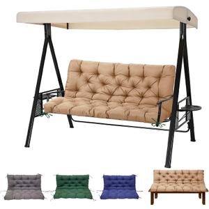 EverPine Outdoor Swing Cushion Replacement Patio Bench Cushion Waterproof Thick Seat Pad for Porch Swing Daybed Garden Sofa Furniture (Khaki)