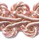 BEL AVENIR Braid Trim 1/2 inch 13.6 Yards French Gimp Basic Sewing Polyester DIY Crafts Costume Home Decorative (Pink)