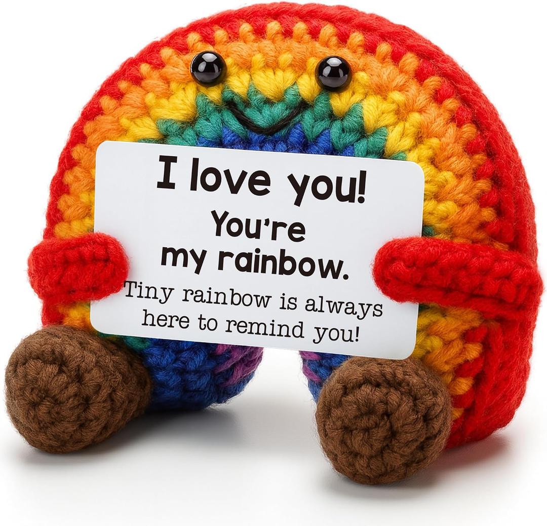 Mothers Day Birthday Gifts for Gay Lesbian LGBTQ+ Pride Month Graduation Gifts for Partner I Love You Gift for Wedding Anniversary Long Distance Gay Boyfriend Lesbian Girlfriend Handmade Rainbow Gift