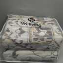 VK VKLIVING Machine Washable Rug 5'x7' Vintage Design Washable Area Rugs with Non Slip Rugs for Living Room Bedroom Traditional Woven Rug Carpet Stain Resistant, Dining Office Boho Rug, Brown & Black