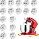 Self Adhesive Caster Wheels, Appliance Rollers for Kitchen Appliances, 360 Swivel Universal Wheel Mini Ball Transfer Roller for Storage Box (with 4 Ball Bearings, Clear, 16 PCS)