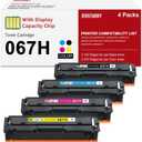 Jeostarky 067 067H Toner Cartridge High Yield Compatible for Canon 067 067H Color ImageCLASS LBP632Cdw LBP633Cdw MF653Cdw MF654Cdw MF656Cdw Printer (4 Pack), Black, CT067