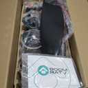 Roomratv Ceiling Fans with Lights and Remote, 52 Inch Large Airflow Indoor Ceiling Fans with Quiet DC Motor and 3 Colour Temperature Black Noiseless Attractive Design ABS Blades