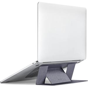 MOFT Laptop Stand for Desk, Adhesive MacBook Computer Stand with 2 Adjustable Viewing Angles, Foldable and Portable Laptop Riser Compatible with 11"-16" Laptops, Starry Grey(Adhesive Version)