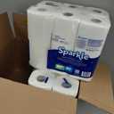 Sparkle Tear-A-Square Paper Towels, 12 Double Rolls - Strong 2-Ply Towels for Kitchen Cleanup and Everyday Messes