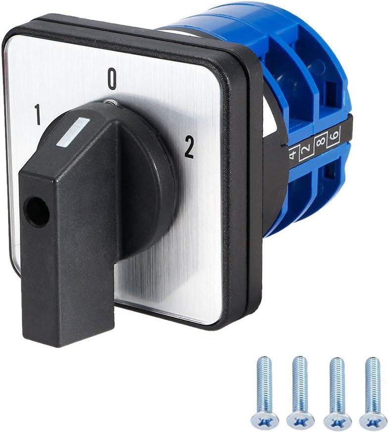 Changeover Switch LW28-32 3 Positions 8 Terminals Universal Rotary Cam Selector Latching Switches 690V 32A