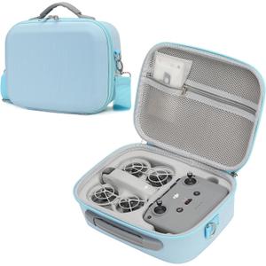Carrying Case for DJI Neo Combo, Portable Storage Bag Travel Case for DJI Neo Combo, Compatible with RC-N3/N2 Remote Controller, Neo Battery, Charging Hub and other Accessories, Light Blue