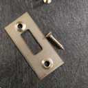 HOMOTEK 2 Pack Privacy Pocket Door Lock Hardware with Pull - Replace Old Or Damaged Sliding Door Locks Quickly and Easily, 2-3/ 4”x2-1/ 2”, for 1-3/ 8” Thickness Door, Brushed Nickel