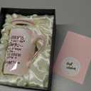 Best Friend Birthday Gifts for Women, Friendship Gifts for Women, Unique Birthday Valentine's Day Gift Ideas for Her, Friends Female, Besties, BFF Ceramic Marble Coffee Mug Gift Box Printed Gold 14 oz (Pink)