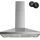 FIREGAS Range Hood 30 Inch, Stainless Steel Wall Mount Kitchen Hood 450 CFM with 3 Speed Exhaust Fan, Ducted/Ductless Convertible, Stove Vent Hood for Kitchen with Aluminium Mesh and Charcoal Filters
