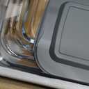 8-Piece Deep Glass Baking Dish Set with Plastic lids, Rectangular Glass Bakeware Set with Lids, Baking Pans for Lasagna, Leftovers, Cooking, Kitchen, Freezer-to-Oven and Dishwasher, Gray