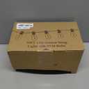 Brightever 50FT Outdoor String Lights Waterproof, 2700K Bright LED Patio Lights with 27 ST38 Shatterproof Vintage Bulbs, Retro Connectable Edison String Lights for Outside, Garden, Balcony, Porch (50FT-Warm White, Black Wire)