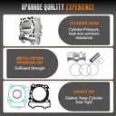 YZ250F WR250F Cylinder Piston Gasket Top End Rebuild Kit Φ77mm Cylinder for Yamaha WR250F YZ250F 2001-2013, Replace 5XC-11311-20-00