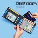 VANNANBA Wallet for Men Bifold Credit Card Holder,RFID Blocking Front Pocket Wallets for Men Teen Boys with Gift Box(Black)