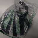 Petitebella Plain Shirt Black White Striped Tutu Puppy Dog Dress (White/Stripes, Medium)