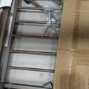 29.5-40.5" Baby Gate for Stairs, Dog Gate for Doorways, Walk Thru Auto Close Metal Baby Safety Gate for The House, Stairs and Doorways, Child Gate Pressure Mounted, Pet Gate for Dog Indoor - Brown