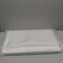 Stone Bath Mat 24"x16" - Diatomaceous Earth Shower Mat, Quick Dry, Anti-Slip, Modern Design with Bonus Non-Slip Pad - Perfect for Home Safety and Style,White,Straight