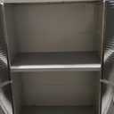 Durable Stainless Steel Mega Storage Cabinet with Secure Locking Mechanism and Adjustable Shelves for Organized Storage, 48" W x 24" D x 72" H (Granite)