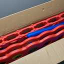 Giant 4 Row Game with Carrying Bag and Mesh Fabric .Giant 4-to-Score Game Set Suitable for Indoor and Outdoor Holiday Parties and Family Gatherings. Blue red, Large