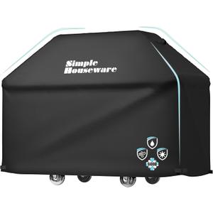 Simple Houseware 72 in. Waterproof Heavy Duty Gas BBQ Grill Cover, Weather-Resistant Polyester
