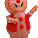 Christmas Inflatable Gingerbread Man Costume Chritmas Party Blow-up Costume for Adult/Christmas Parade(Gingerbread Man)