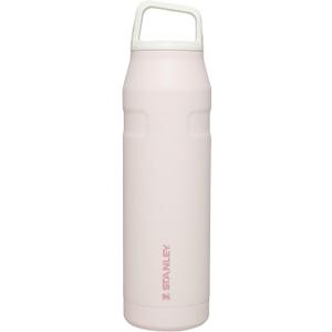 Stanley IceFlow Cap and Carry Water Bottle | Wide Mouth Twist Lid | Lightweight & Leakproof for Travel & Sports | Insulated Stainless Steel | BPA-Free (Rose Quartz Glimmer)