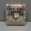 Area Rugs 2'x3' Washable Non-Slip, Floral Vintage Distress Print Pattern Medallion Carpet for Living Room Bedroom Dining Room, Beige Navy Blue Orange Colorful