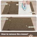 BEQHAUSE Dirt Trapper Door Mat 20" x 32", Non-Slip Washable Doormats Entrance Mat, Dirt Resistant and Absorbent Welcome Mat, Low Profile Floor Mats for Front Back Door and Entryway, Brown