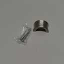 Amerock | Cabinet Finger Pull | Satin Nickel | 1-1/4 inch (32 mm) Center to Center | Concentric | 1 Pack | Drawer Pull | Drawer Handle | Cabinet Hardware