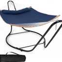 SUNCREAT Hammocks Free Standing Hammock for Outside, Heavy Duty Stand Alone Hammock for Backyard, Patio, Garden, Patent Pending, Navy Blue