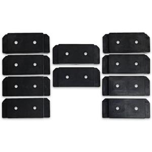 Milwaukee Commander Tool & Garage Organization | Mounting Plate & Feet for Packout System | Tool Kit Accessory (Black, 10pcs)