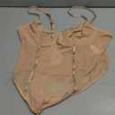 Avidlove Women's Sheer Mesh Bodysuit with Lace Trim Sexy Camisole Date Nights Clubwear (Beige) XL