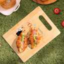 Chicken Merry Christmas Cutting Chopping Board for Kitchen, Christmas Chicken Kitchen Decor, Winter Xmas Rooster Boo Bamboo Cutting Boards for Friends Family Party Hostess