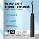3 Pack Electric Toothbrush with 6 Modes, Rechargeable Toothbrushes with 12 Brush Head, Fast Charge 2 Min and 30s Timer Toothbrush