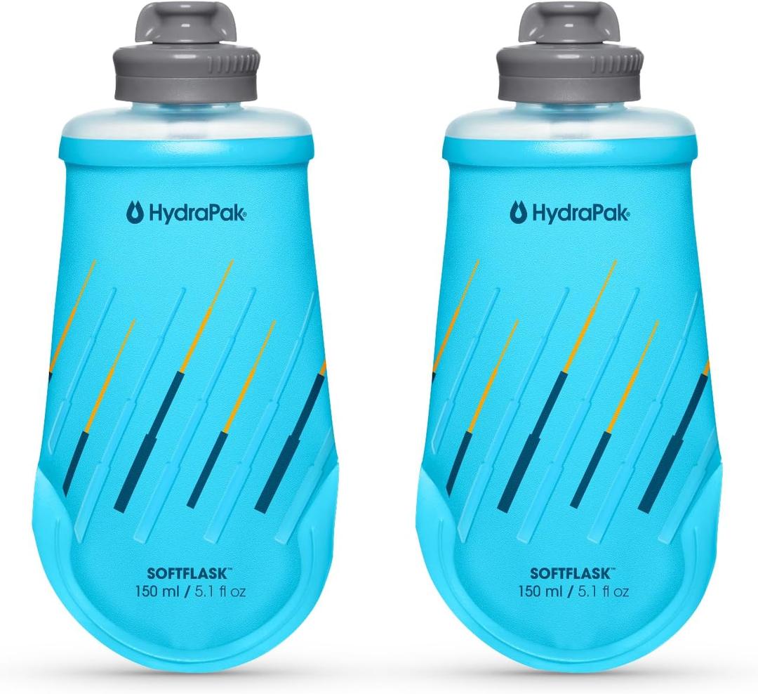 HydraPak SoftFlask - Collapsible Nutrition Flask (150ml or 250ml) - BPA Free, Easy Open Cap, Foldable, Lightweight
