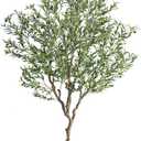 7ft Artificial Olive Tree Potted, Faux Indoor Plants with Natural Wood Trunk & Lifelike Fruits, Realistic Tall Fake Tree for Home Office Decor, Housewarming Gifts