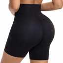 Butt Pads Shapewear Tummy Control Butt Lifting Panties Padded Underwear (Black, M)