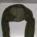 Women's 3/4 Sleeve Sheer Mesh Shrug Open Front Cropped Bolero Cardigan XXL