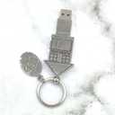 Metal USB Flash Drive Novelty House Design Portable Thumb Drive for Students Unique Gift for Friends PenDrive Music Storage(House 128GB)