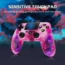 2 Pack Wireless Controller for PS4, Controller for Sony PlayStation 4, Double Shock 6-Axis Motion Sensor, Sensitive Touch Pad, Built-in Speaker & 3.5mm Headset Jack, Compatible with PS4/Pro/Slim