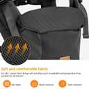 CUBY Baby Carrier Newborn to Toddler, Breathable Baby Front Carrier with Adjustable Neck Support - Hands Free Newborn Toddler Carriers for Travel Outdoor up to 40lbs (Black)