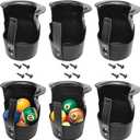 Pool Table Pockets Replacement Leather Pockets for Billiard Table Set of 6 Drop Pockets